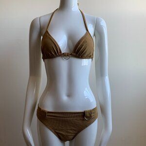 Guess tan brown cargo style bikini